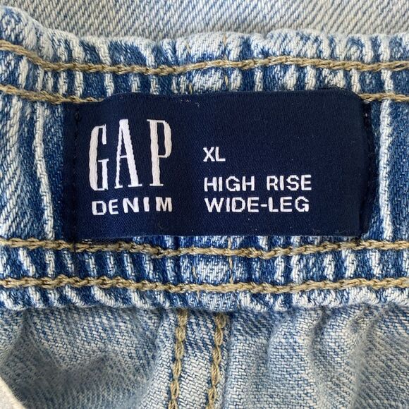 Gap High Rise Soft Easy Baggy Jeans sz XL Boho Beach Coastal Festival School - Picture 14 of 15